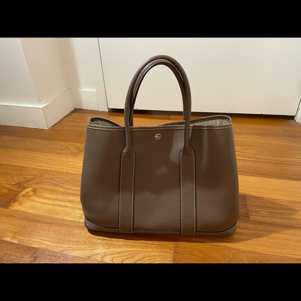 Leather garden party style bag great condition